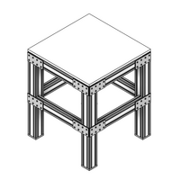 41-140-0 MODULAR SOLUTIONS TIE PLATE 90MM X 180MM CREATES RIGHT ANGLE, MOUNTING HARDWARE NOT INCLUDED